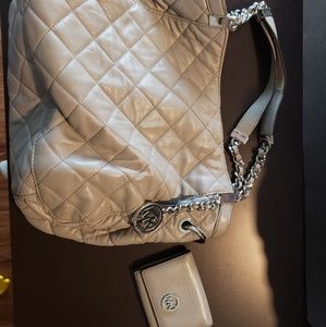 Michael Kors Quilted Purse and Wallet